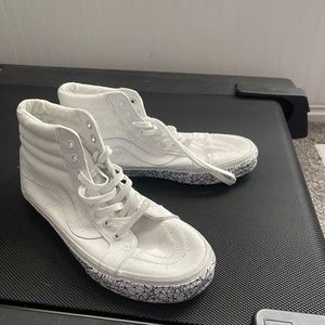 White high top Vans